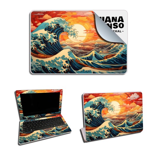 Skin Adhesivo Netbook Conectar Igualdad Juana Manso Color Wave