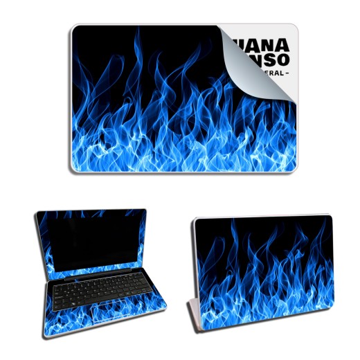Skin Adhesivo Netbook Conectar Igualdad Juana Manso Blue Fire
