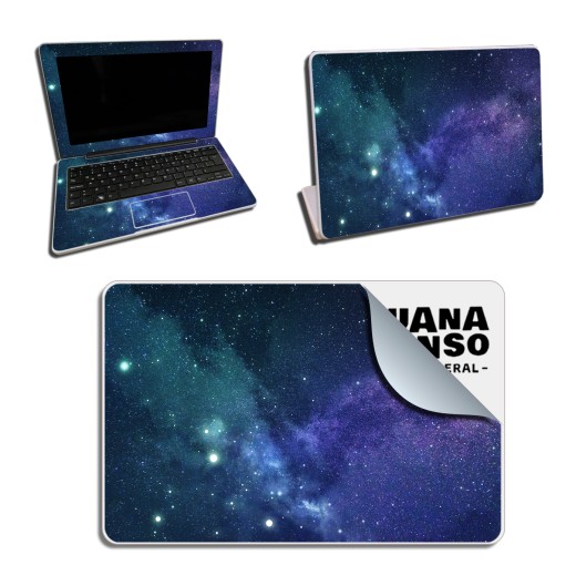Skin Adhesivo Netbook Conectar Igualdad Juana Manso Blue Galaxy