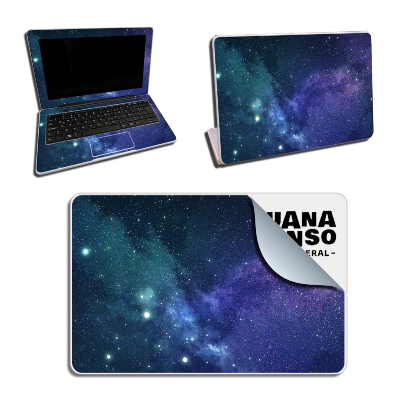 Skin Adhesivo Netbook Conectar Igualdad Juana Manso Blue Galaxy