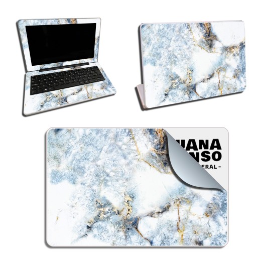 Skin Adhesivo Netbook Conectar Igualdad Juana Manso Blue Marble