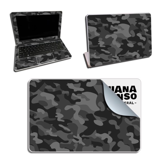 Skin Adhesivo Netbook Conectar Igualdad Juana Manso  Camuflado Black