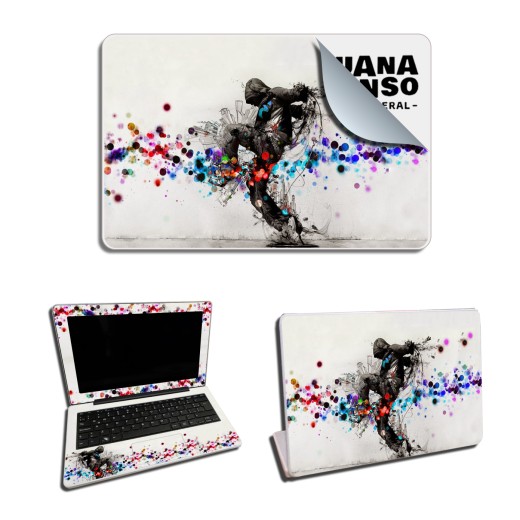 Skin Adhesivo Netbook Conectar Igualdad Juana Manso Color Kick