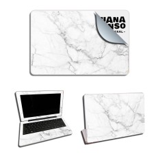 Skin Adhesivo Netbook Conectar Igualdad Juana Manso White Marble