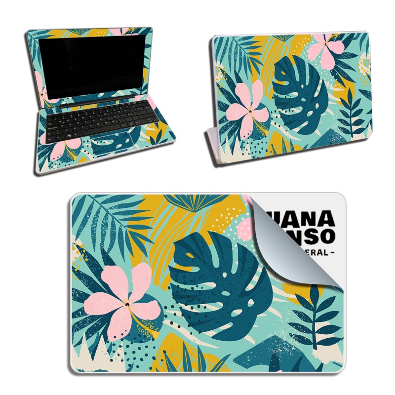 Skin Adhesivo Netbook Conectar Igualdad Juana Manso Pastel Leaf
