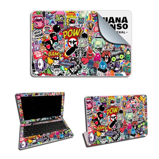 Skin Adhesivo Netbook Conectar Igualdad Juana Manso Sticker Bomb