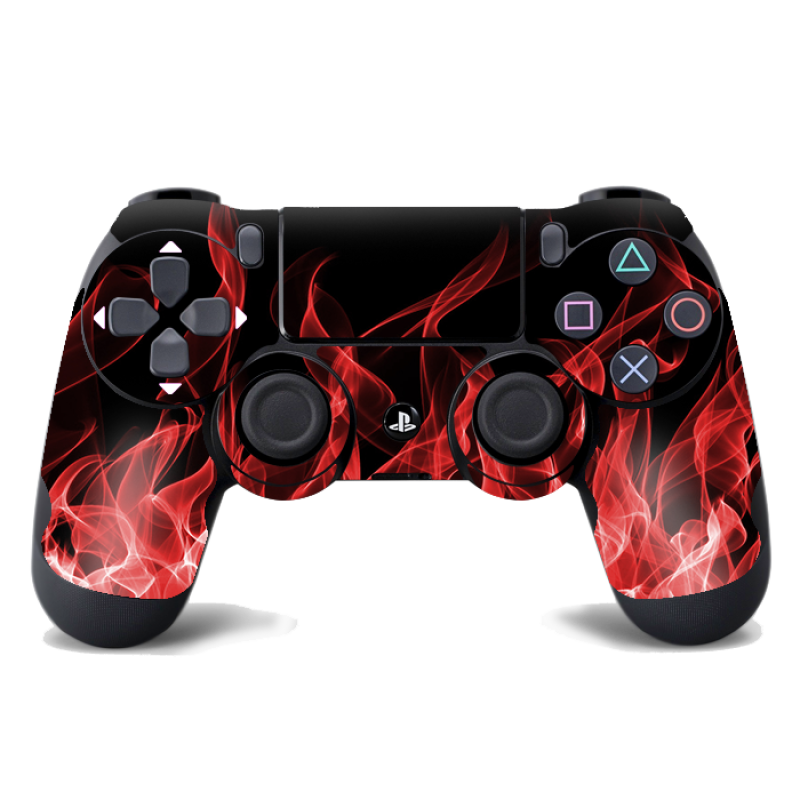 Skin Adhesivo Joystick PS4 Red Fire