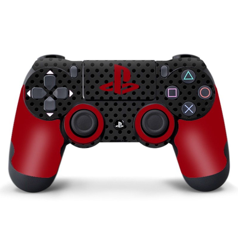 Skin Adhesivo Joystick PS4 Tecno Red