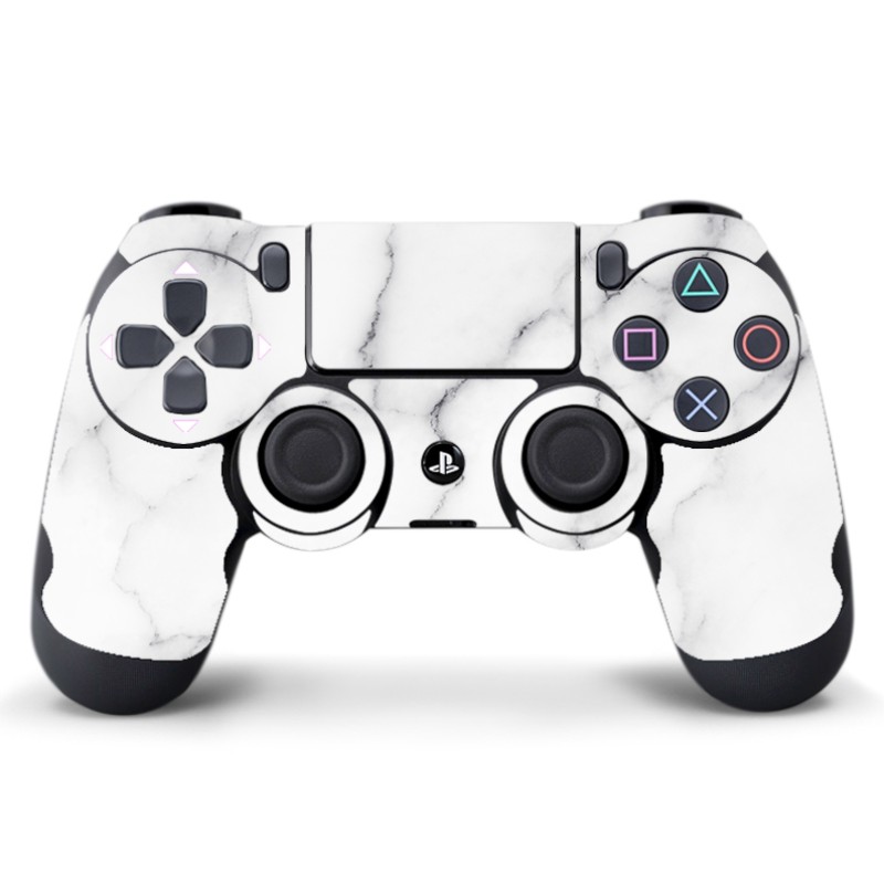 Skin Adhesivo Joystick PS4 Marble White