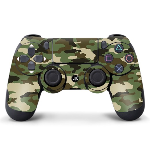 Skin Adhesivo Joystick PS4 Camuflado Woodland