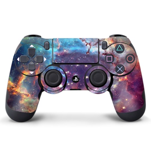 Skin Adhesivo Joystick PS4 Galaxy Colors