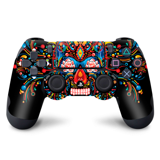 Skin Adhesivo Joystick PS4 Fly Skull