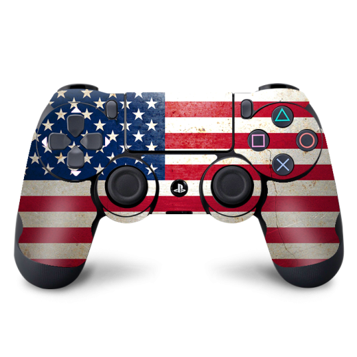 Skin Adhesivo Joystick PS4 USA Flag