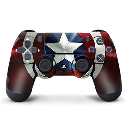 Skin Adhesivo Joystick PS4 Escudo Capitan