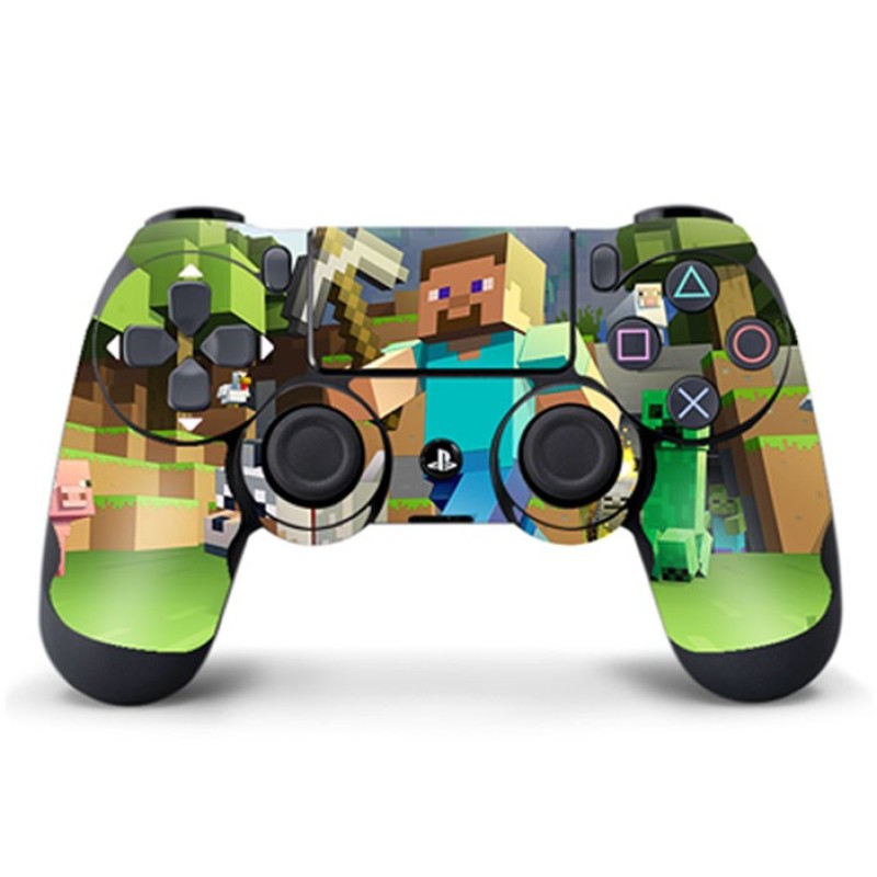 Skin Adhesivo Joystick PS4 Minecraft