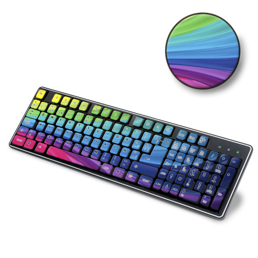 Skin Adhesivo Teclado Colorful