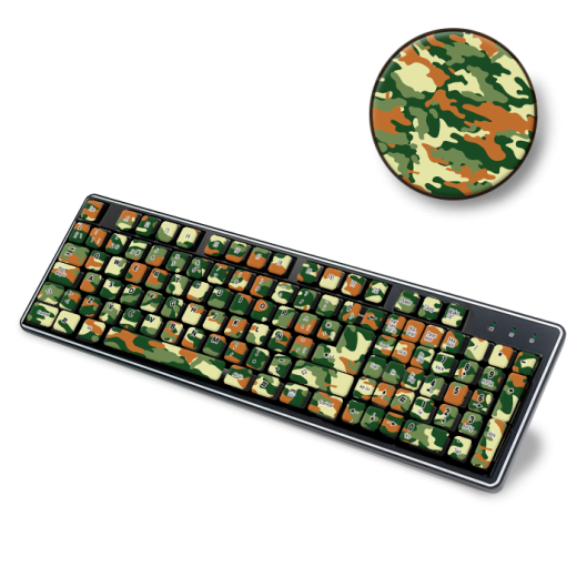 Skin Adhesivo Teclado Camuflado Mountain