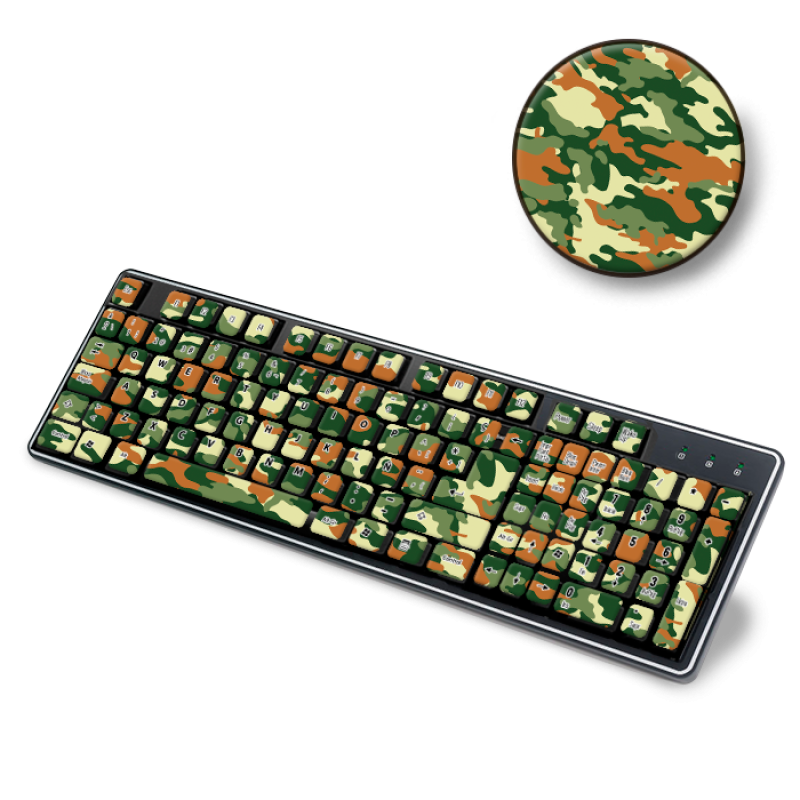 Skin Adhesivo Teclado Camuflado Mountain
