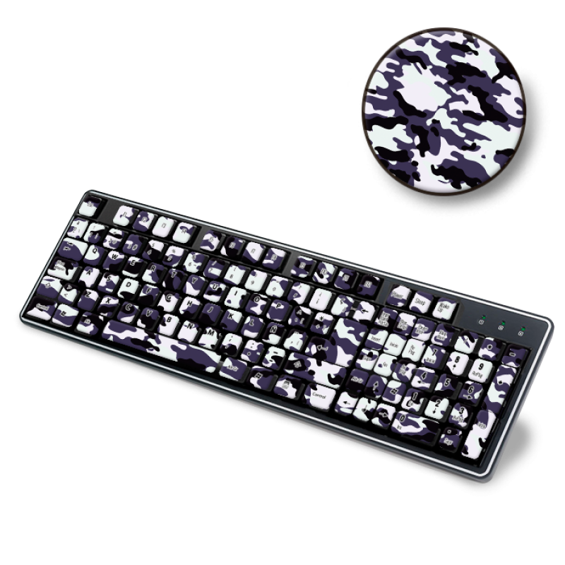 Skin Adhesivo Teclado Camuflado Polar