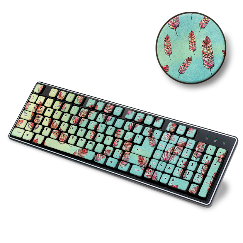 Skin Adhesivo Teclado Feathers