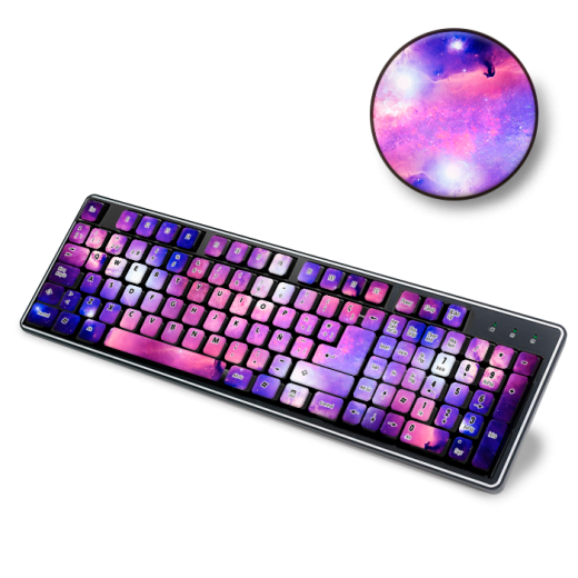 Skin Adhesivo Teclado Galaxy Power