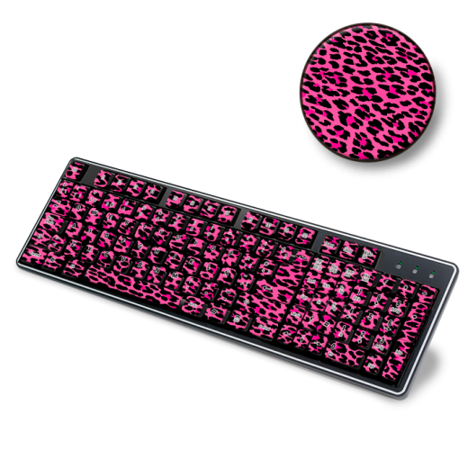 Skin Adhesivo Teclado Pinkk Leopard