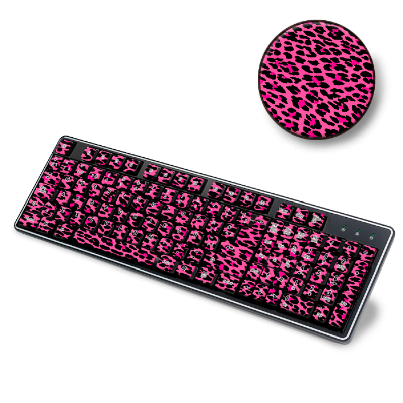 Skin Adhesivo Teclado Pinkk Leopard