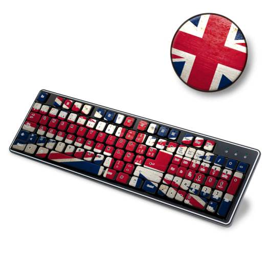 Skin Adhesivo Teclado UK Flag