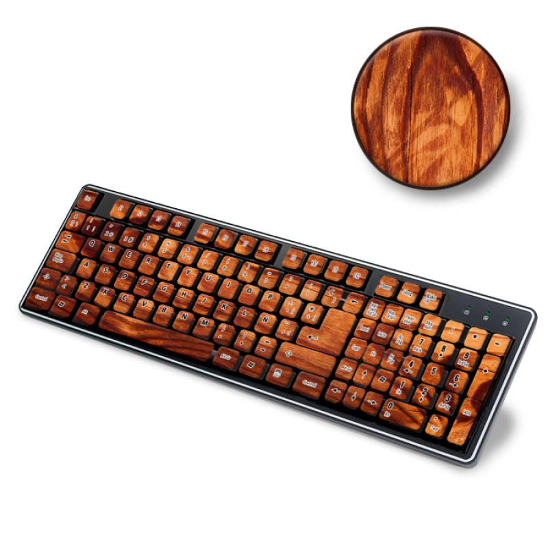 Skin Adhesivo Teclado Rustic Wood
