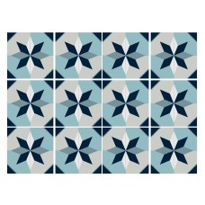 Vinilo Mosaico Adhesivo Blue Patio x 12 un.