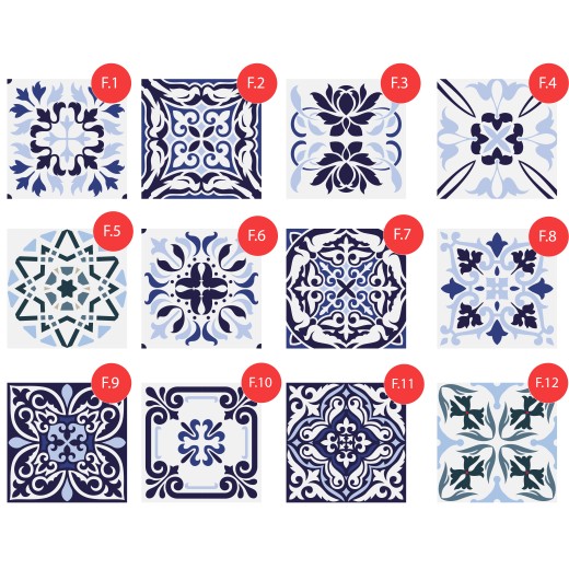 Vinilo Mosaico Adhesivo Faro x 12 un.