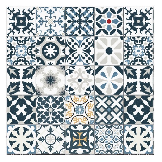 Vinilo Mosaico Adhesivo Lagos Calcareo x 12 un.