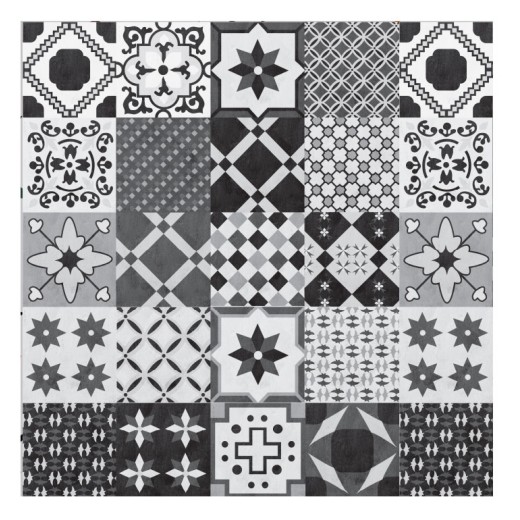 Vinilo Mosaico Adhesivo Old Black x 12 un.