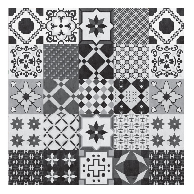 Vinilo Mosaico Adhesivo Old Black x 12 un.