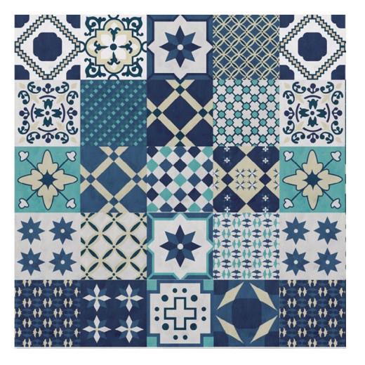 Vinilo Mosaico Adhesivo Old Blue x 12 un.