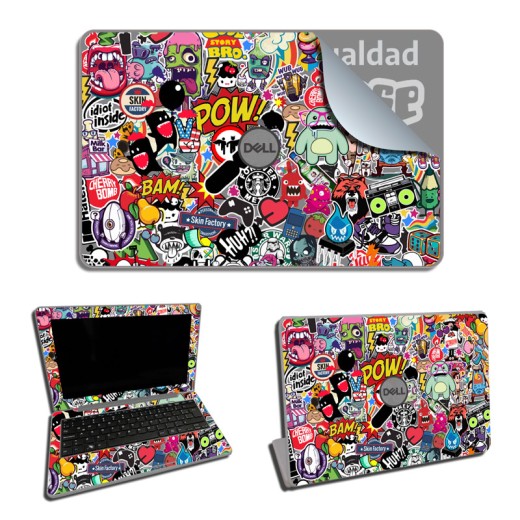 Skin Adhesivo Ploteo Completo Netbook Dell Conectar Igualdad