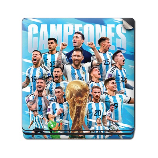 Skin Adhesivo Playstation 4 PS4 Seleccion Argentina Campeones