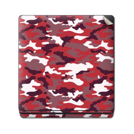 Skin Adhesivo Playstation 4 PS4 Camuflado Red