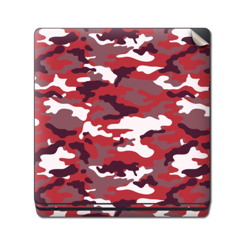 Skin Adhesivo Playstation 4 PS4 Camuflado Red