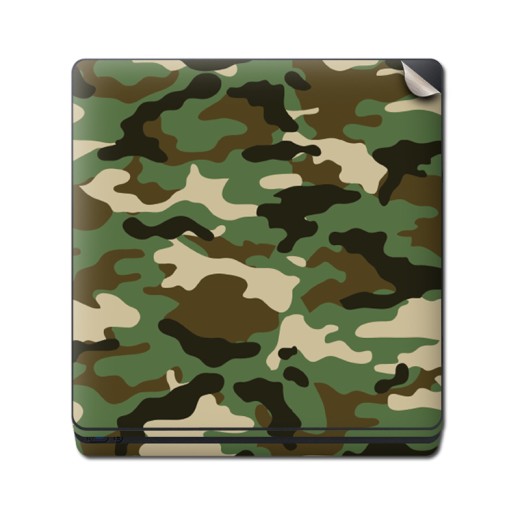 Skin Adhesivo Playstation 4 PS4 Camuflado Woodland