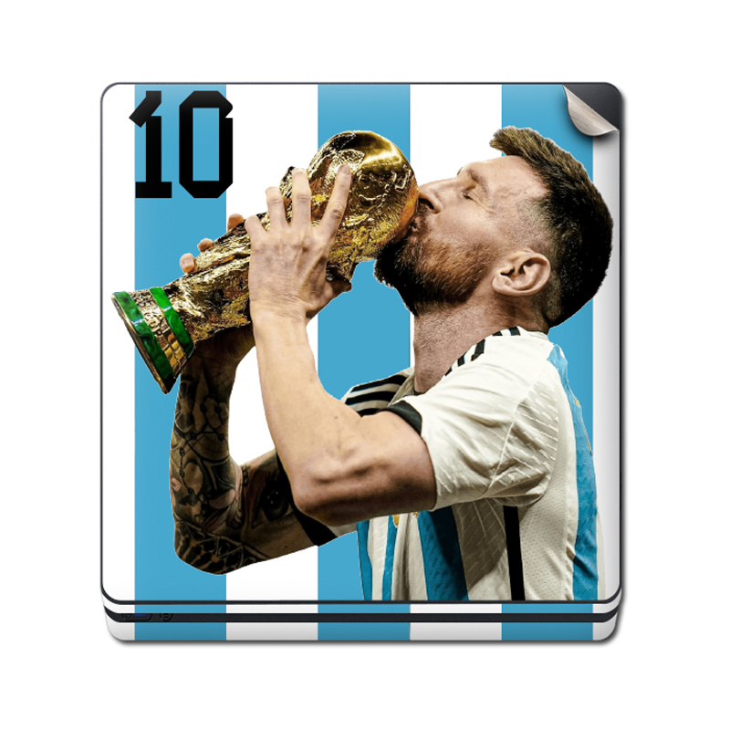 Skin Adhesivo Playstation 4 PS4 Messi Copa del Mundo 10