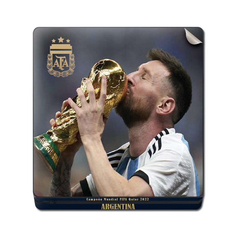 Skin Adhesivo Playstation 4 PS4 Messi Copa del mundo AFA