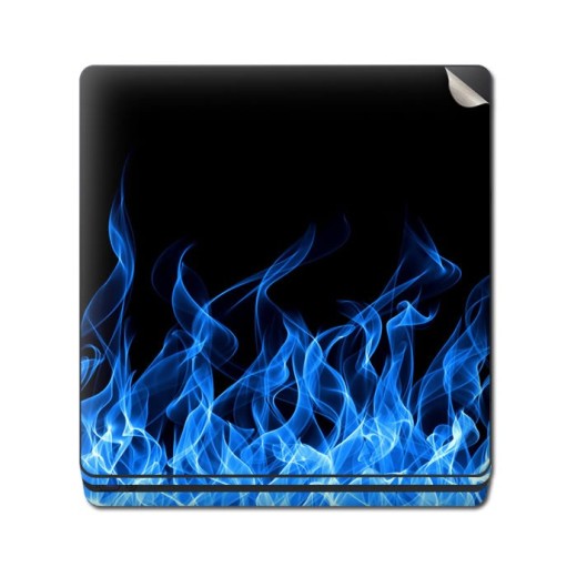 Skin Adhesivo Playstation 4 PS4 Blue Fire