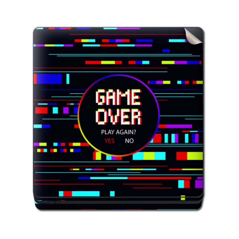 Skin Adhesivo Playstation 4 PS4 Game Over