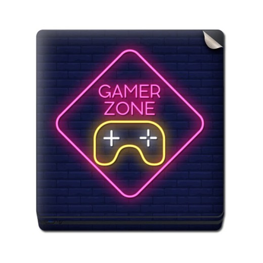 Skin Adhesivo Playstation 4 PS4 Neon Gamer Zone