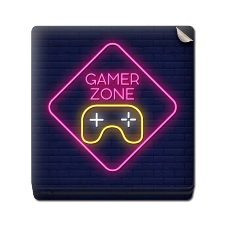 Skin Adhesivo Playstation 4 PS4 Neon Gamer Zone