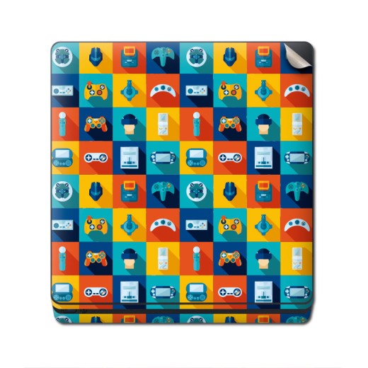 Skin Adhesivo Playstation 4 PS4 Retro Mosaic
