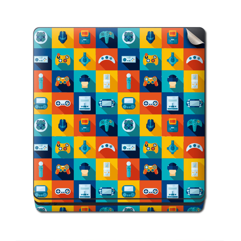Skin Adhesivo Playstation 4 PS4 Retro Mosaic