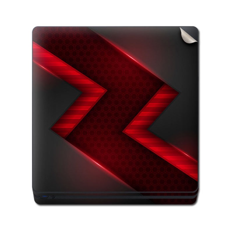 Skin Adhesivo Playstation 4 PS4 Tecno Red
