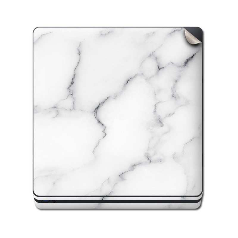 Skin Adhesivo Playstation 4 PS4 Marble White